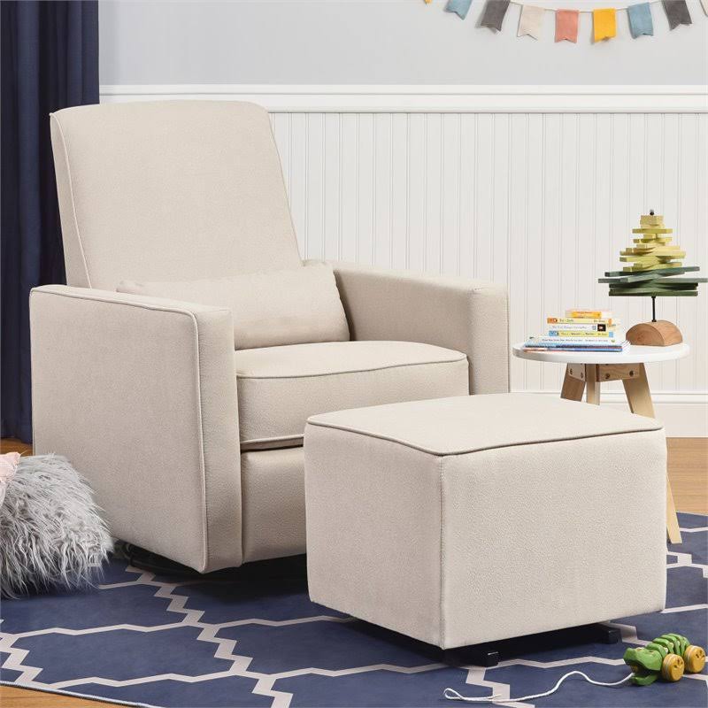 Cream Gliding Ottoman R463