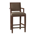 Walnut Linen Bar Stool (30x22 Seat Height) N47875
