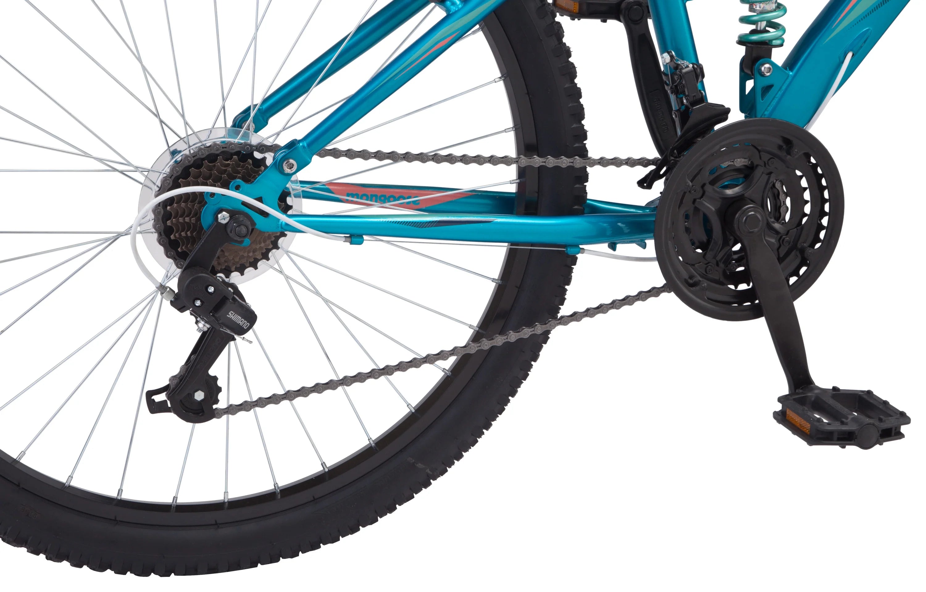 Teal Full-Suspension Mountain Bike R8096