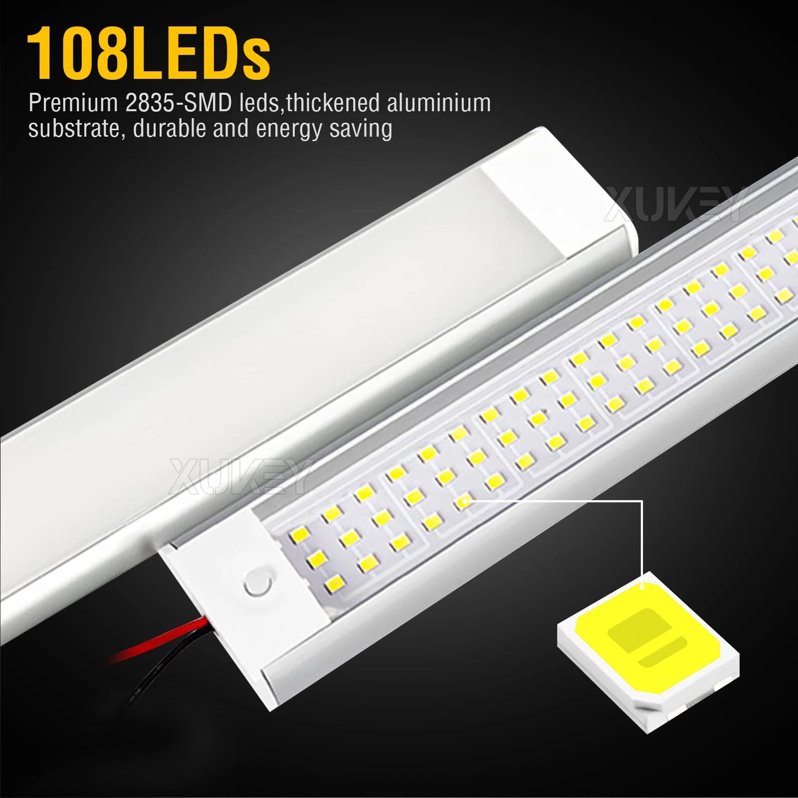 4pc RV Car Interior Led Ceiling Lights Strip Bar Boat Camper Trailer 10W Bright White X259