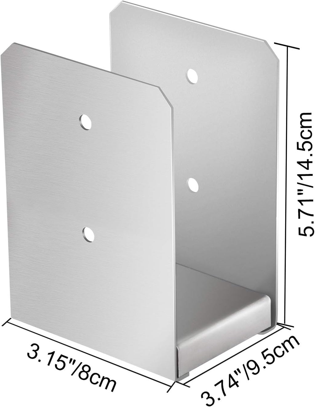 6 PCS Stainless Steel Adjustable Post Base S156226
