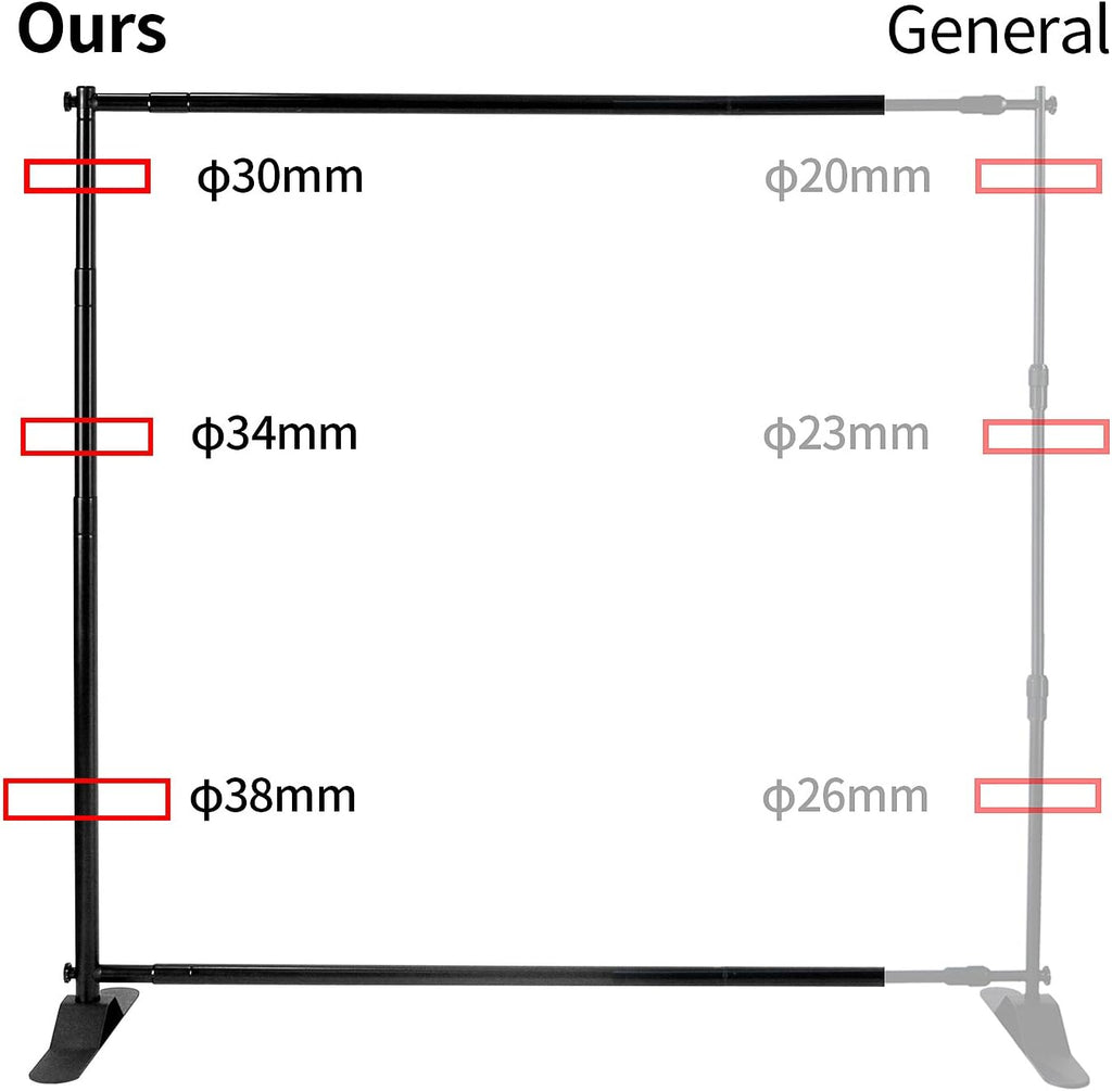 Heavy Duty Backdrop Banner Stand with Carry Bag C531388