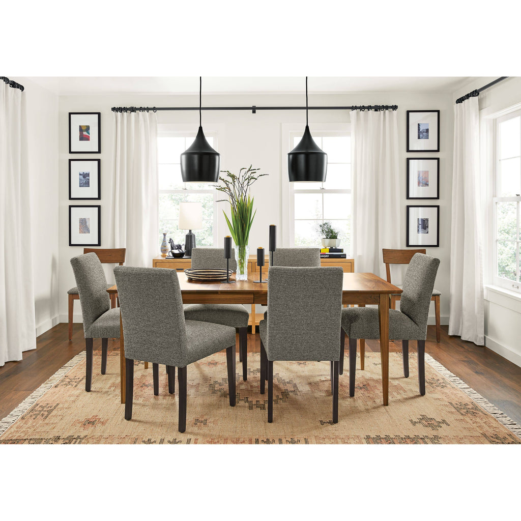 Modern Side Chair in Flint Cement Grey Fabric M656054