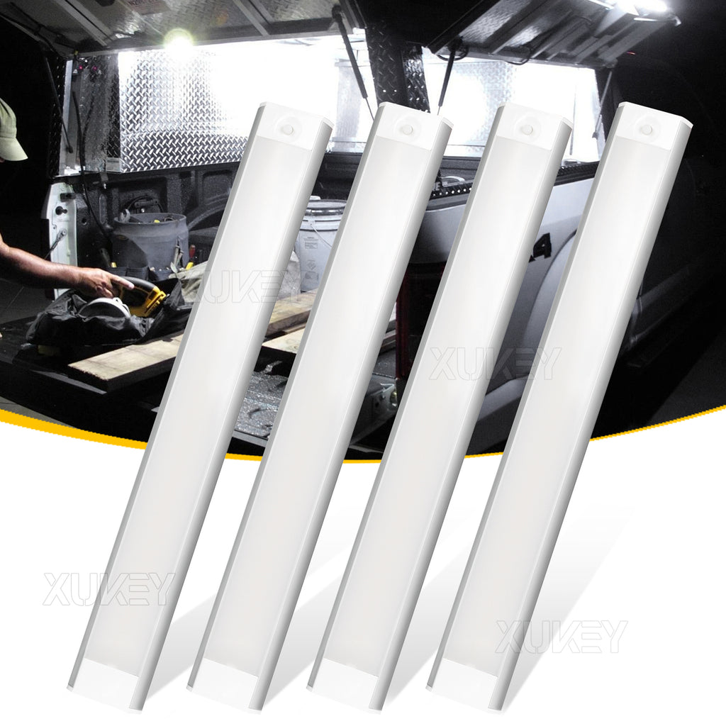 4pc RV Car Interior Led Ceiling Lights Strip Bar Boat Camper Trailer 10W Bright White X259