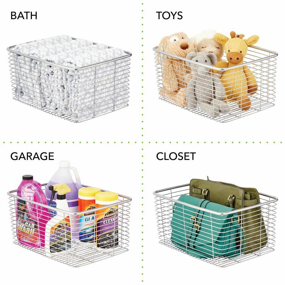 Metal Wire Kitchen Pantry Storage Organizer Bin M841