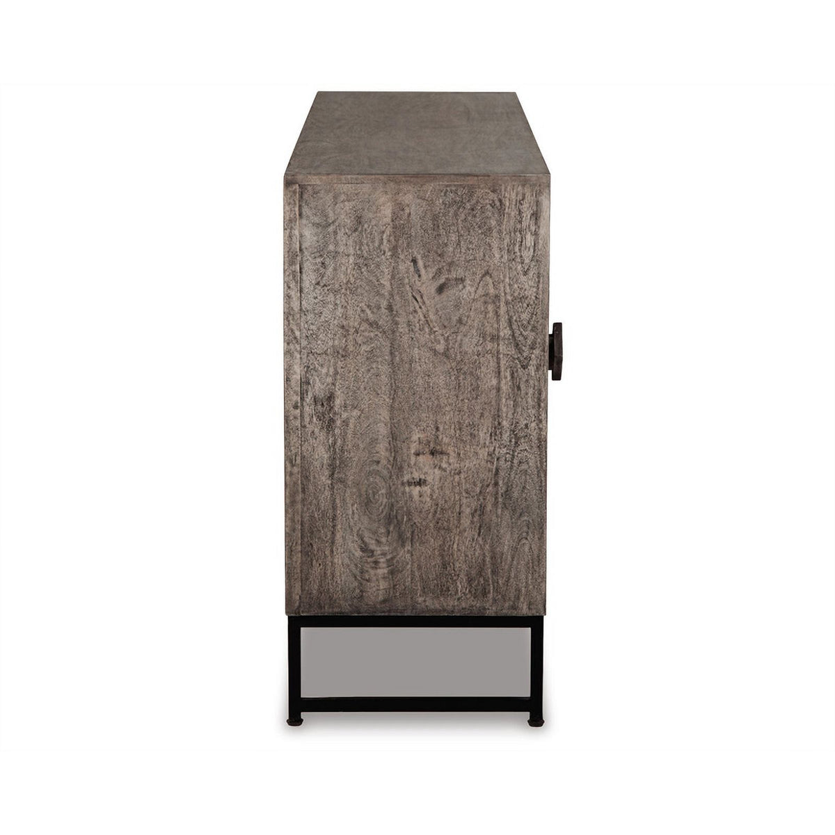 Distressed Gray Wood Accent Cabinet L999409