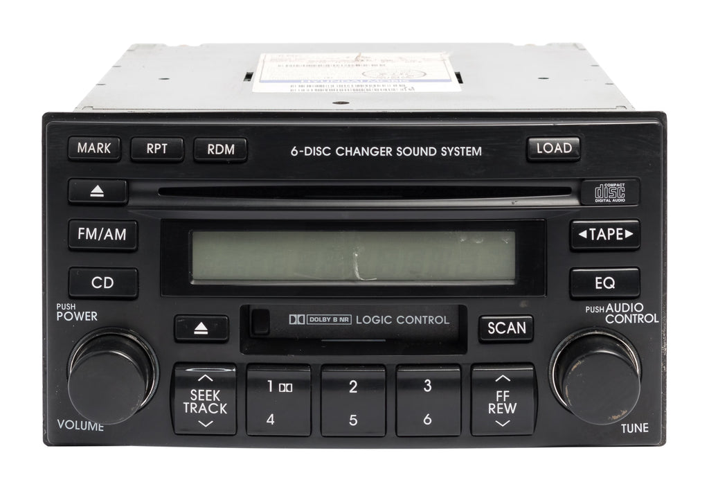 Restored AM FM Radio Cassette 6 Disc CD MP3 Player Y59397