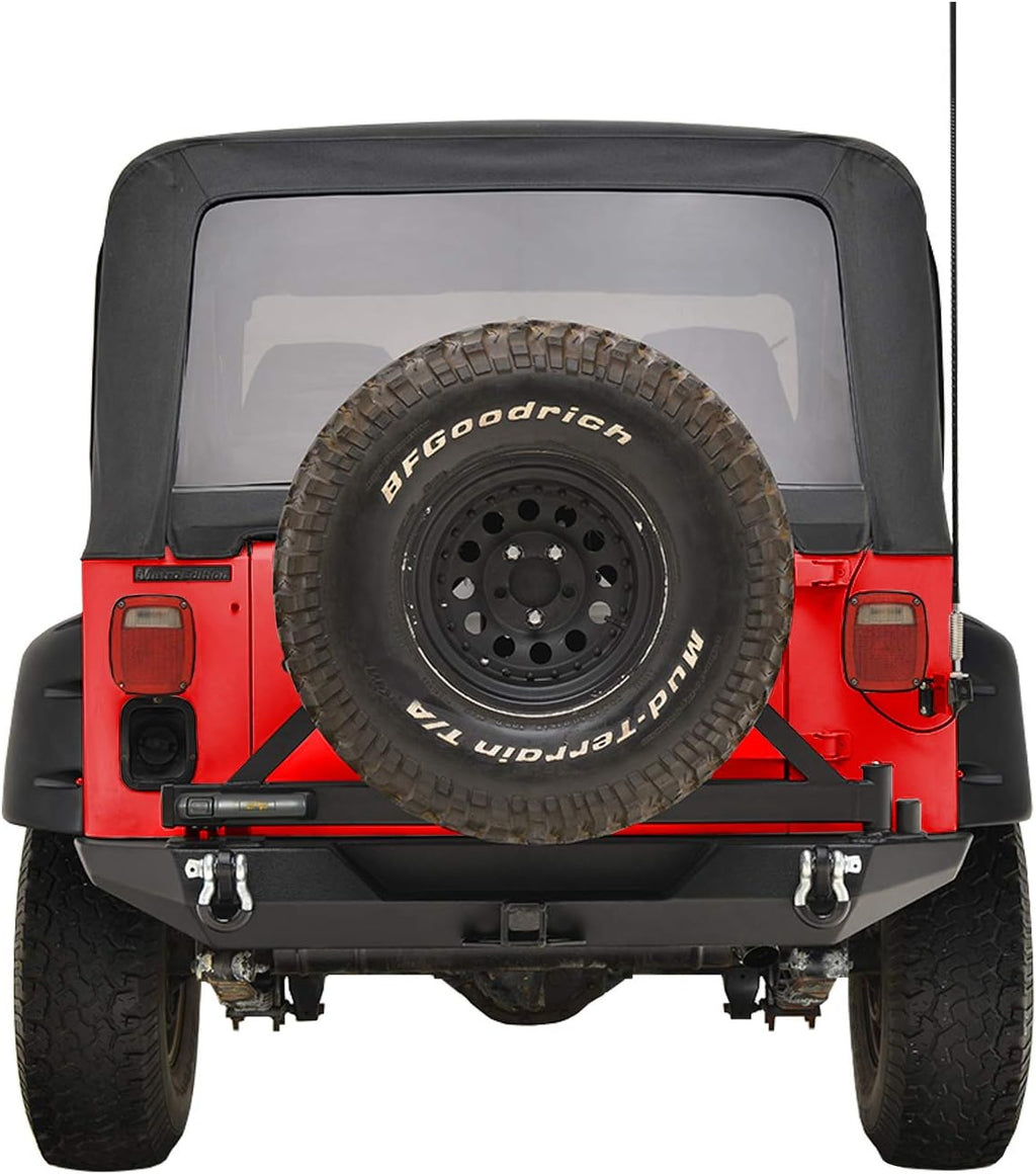 Black Rear Bumper with Tire Carrier Z5843