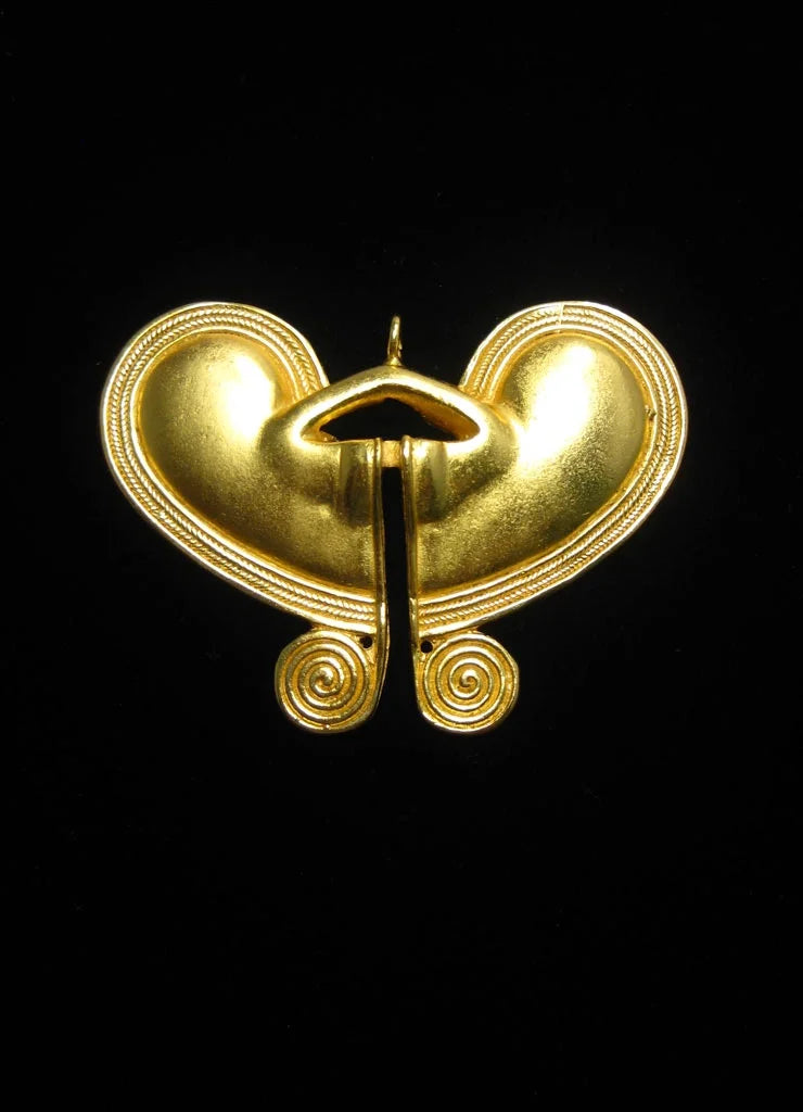24k Gold Plated Butterfly Pendant Necklace J179