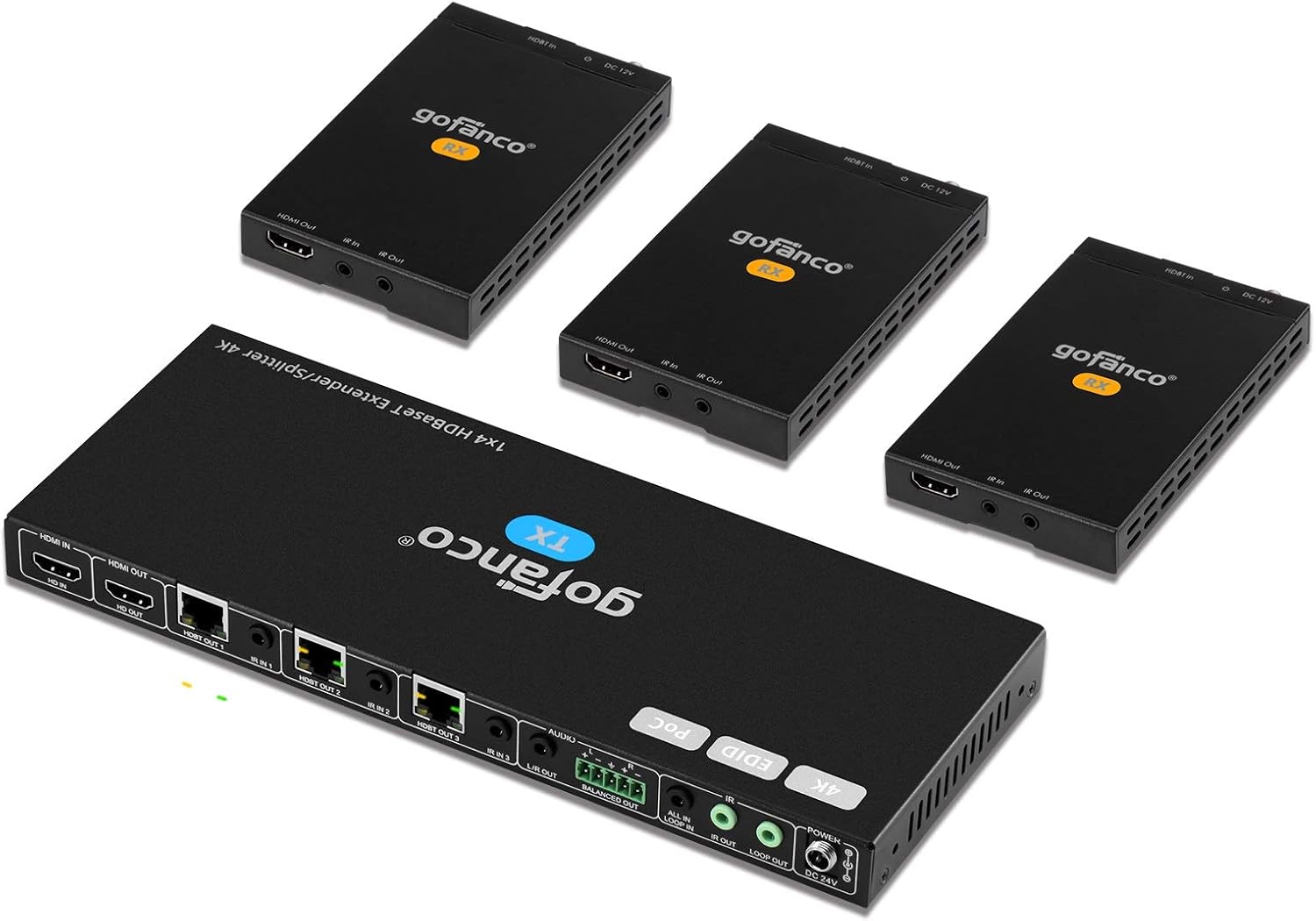 HDMI Extender Splitter 1080p Over Cat5e/Cat6/Cat7 Ethernet Cable O78433