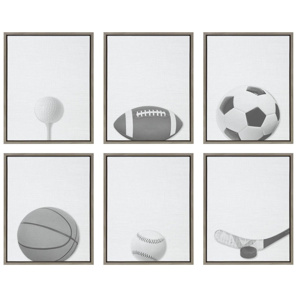 Gray Framed Canvas O906712