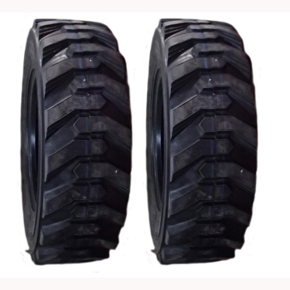 10 Ply Skid Steer Tires 10-16.5 HD with Rim Guard Q61066