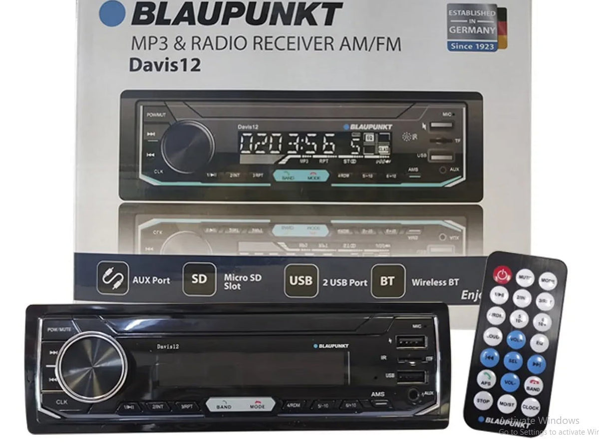 1 DIN Multimedia Receiver with Bluetooth, USB, SD and Aux Inputs H999105