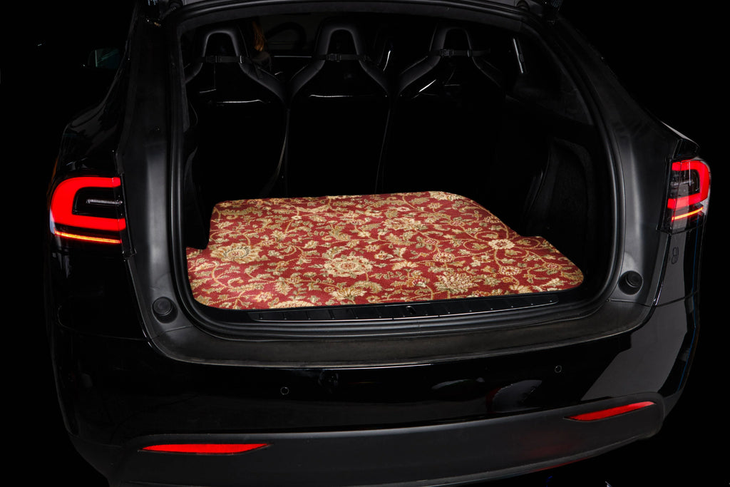 Red Oriental Car Mats for Tesla Model X V52576