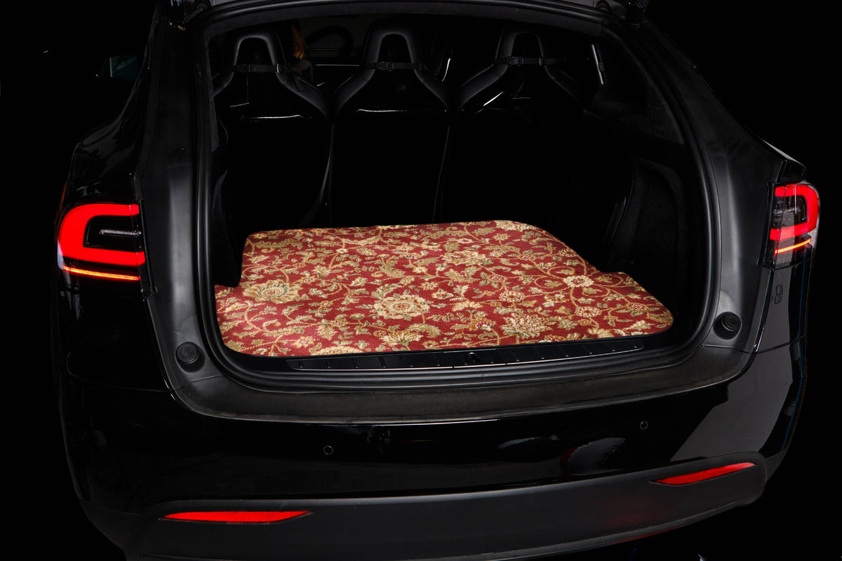 Red Oriental Car Mats for Tesla Model X V52576
