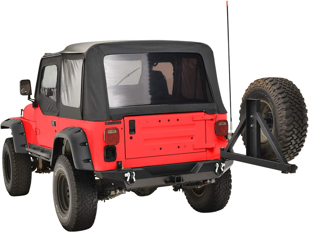 Black Rear Bumper with Tire Carrier Z5843