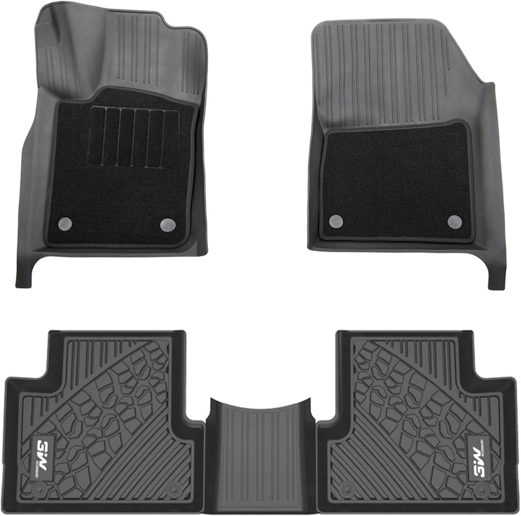 Black Floor Mats with Front Carpet Mats S8550