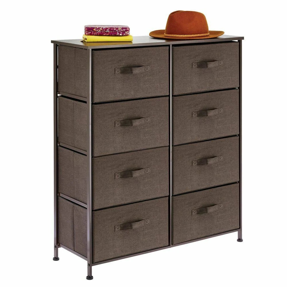 8 Drawer Coffee Espresso Vertical Dresser Storage Tower P63483