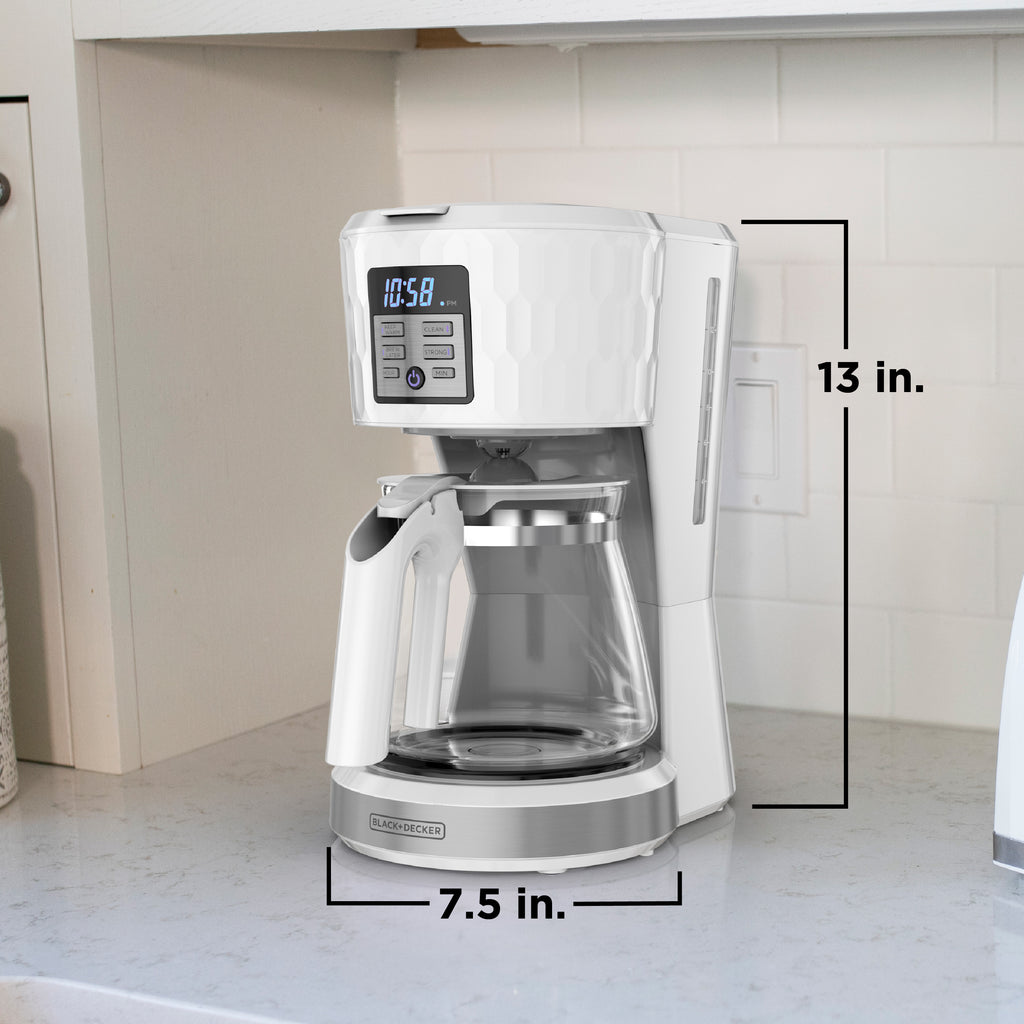 White 12 Cup Coffee Maker K53024