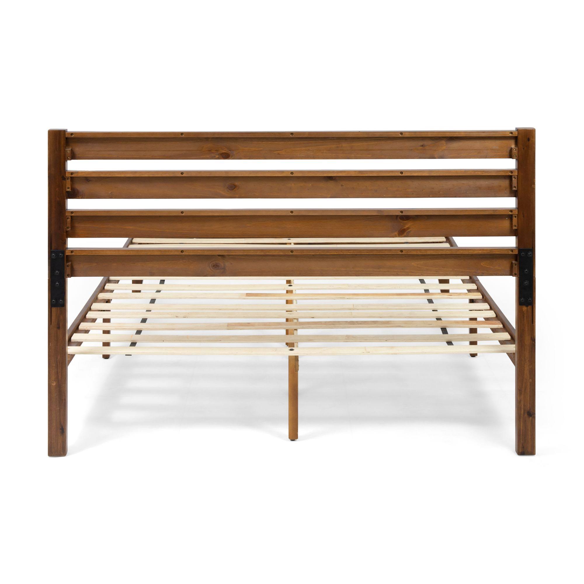 Queen Size Brown Bed Frame P1595