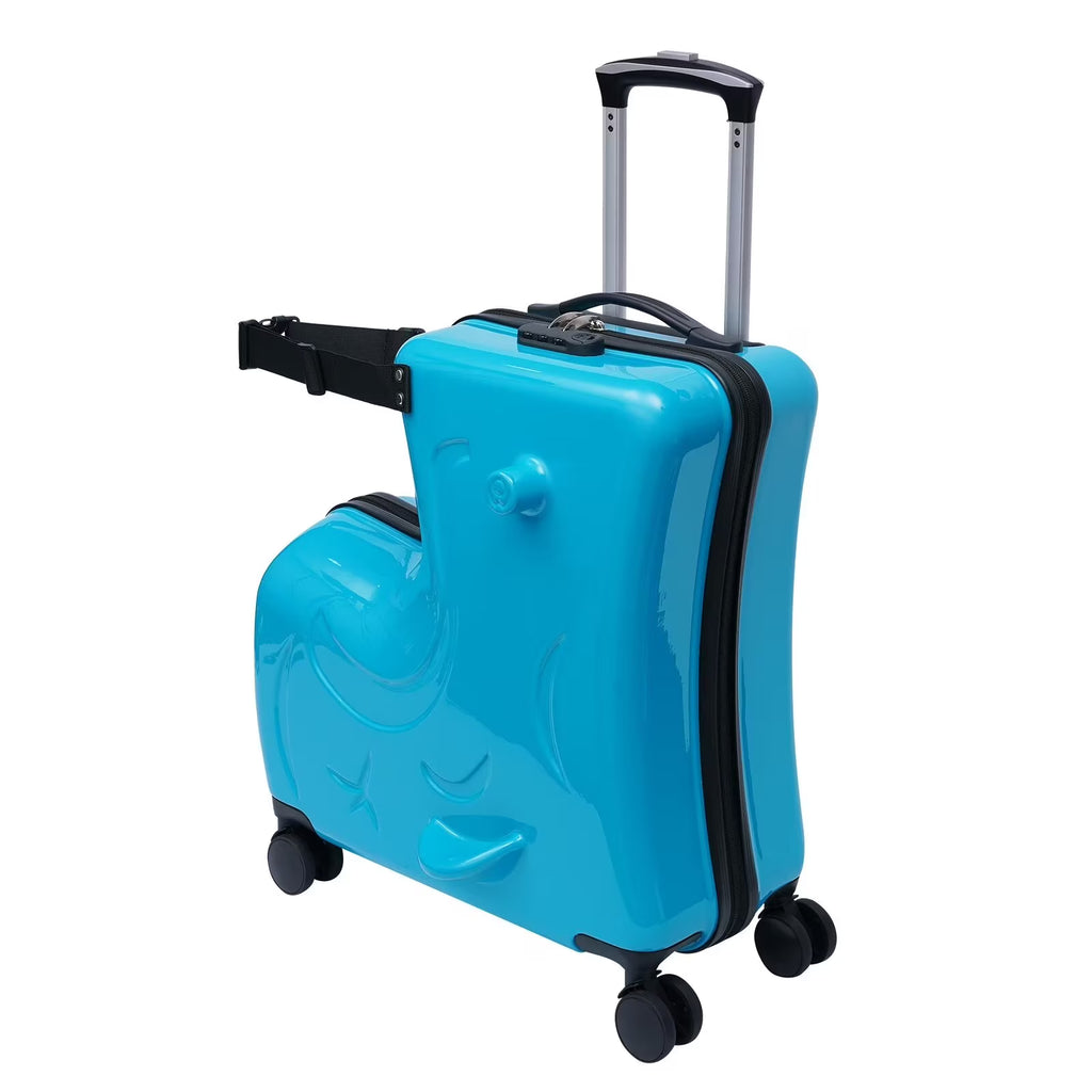 Blue 20" Hard Luggage Ride-on Travel Case G15557