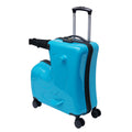 Blue 20" Hard Luggage Ride-on Travel Case G15557