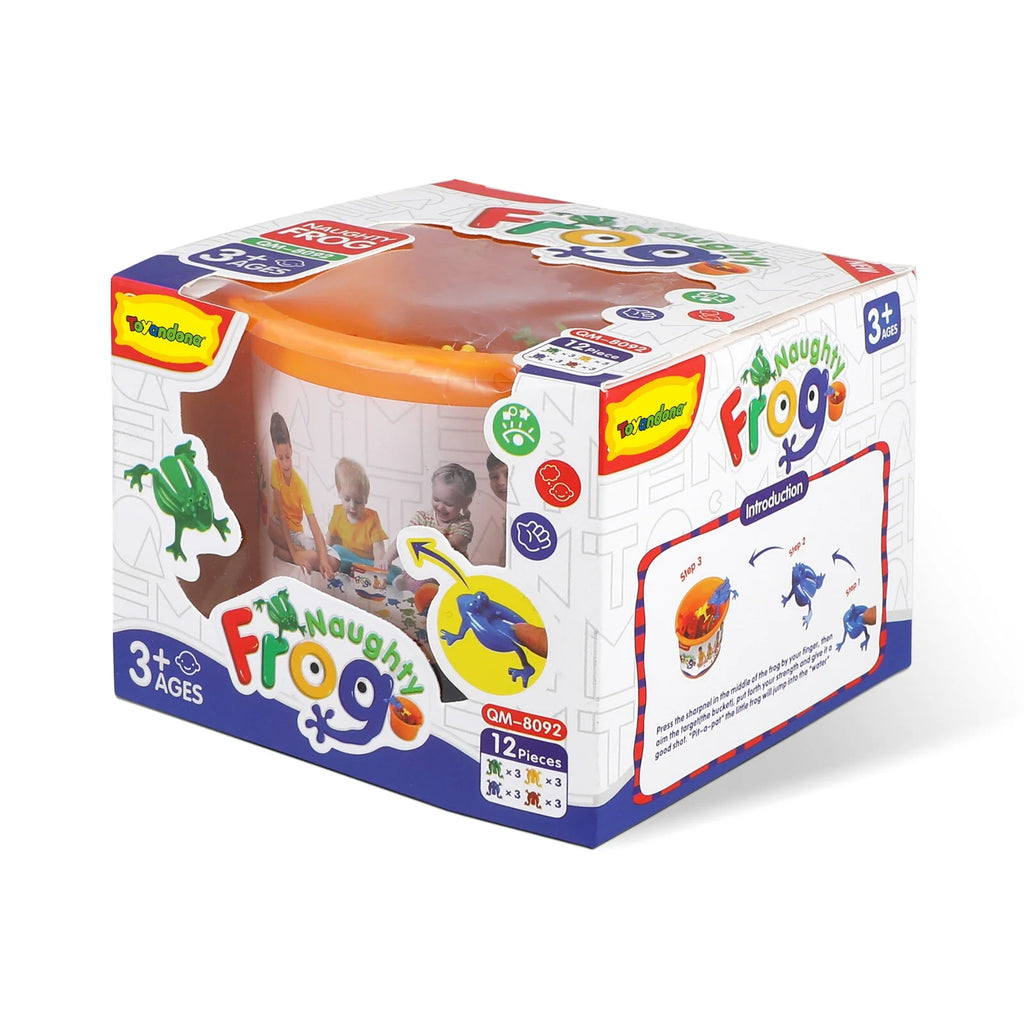 Jumping Leap Frogs Toy with Bucket M8679