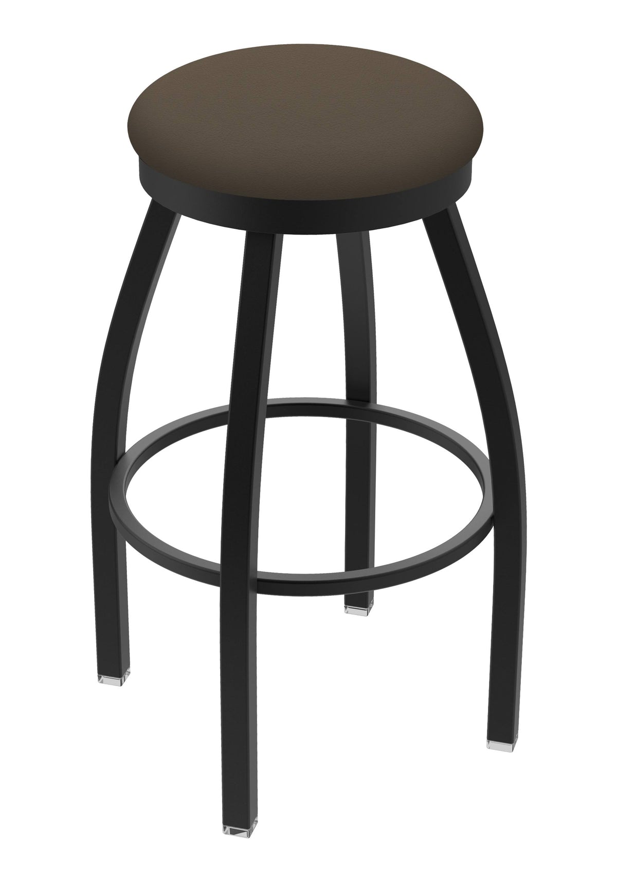 25x22 Swivel Counter Stool with Black Wrinkle Finish and Canter Earth Seat C4736