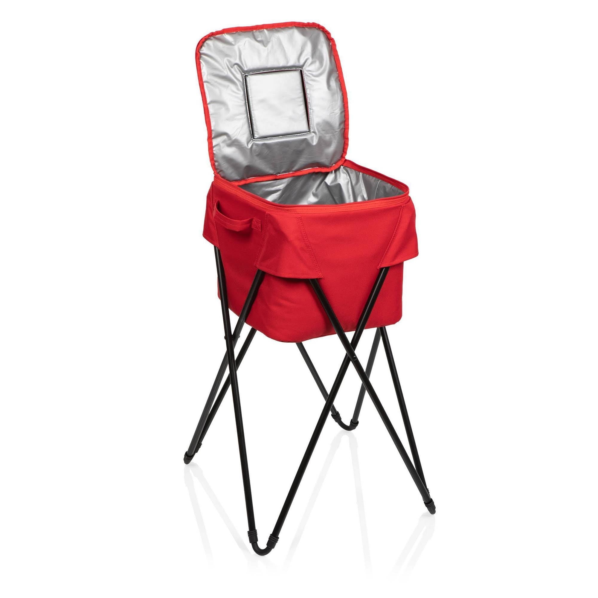 Red Camping Cooler with Stand B360803