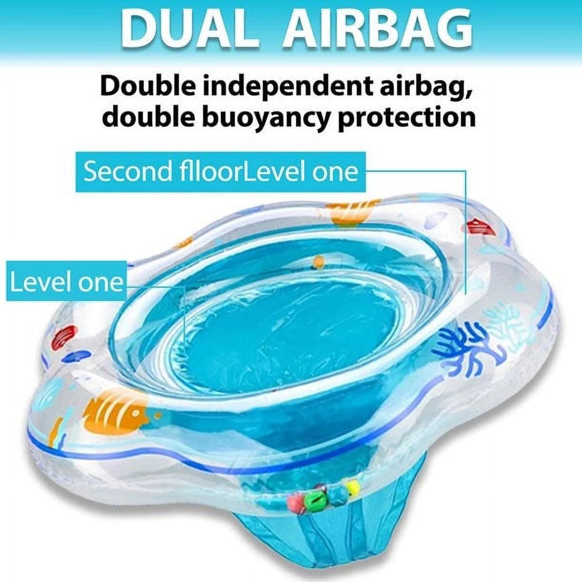 Pink PVC Baby Swimming Pool Ring V984712