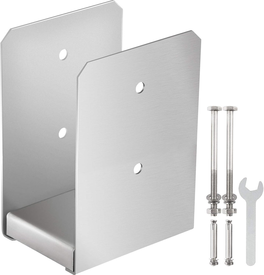 6 PCS Stainless Steel Adjustable Post Base S156226