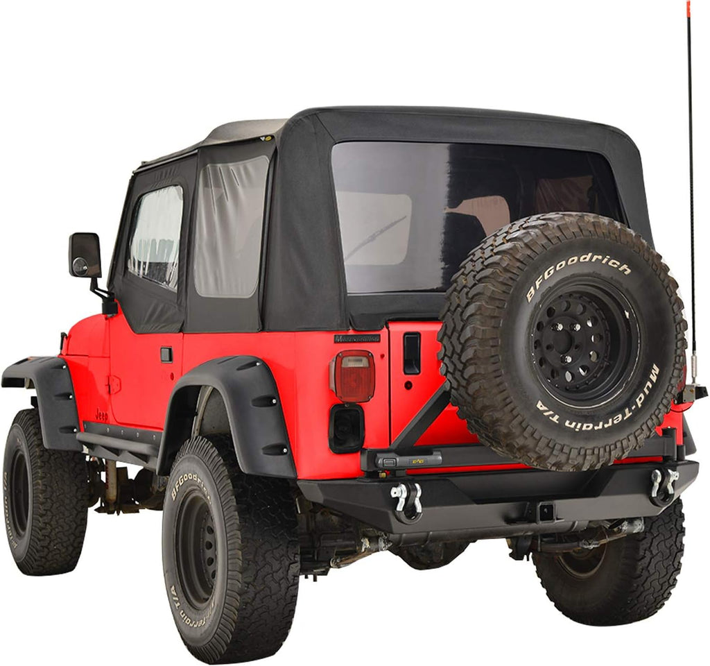 Black Rear Bumper with Tire Carrier Z5843