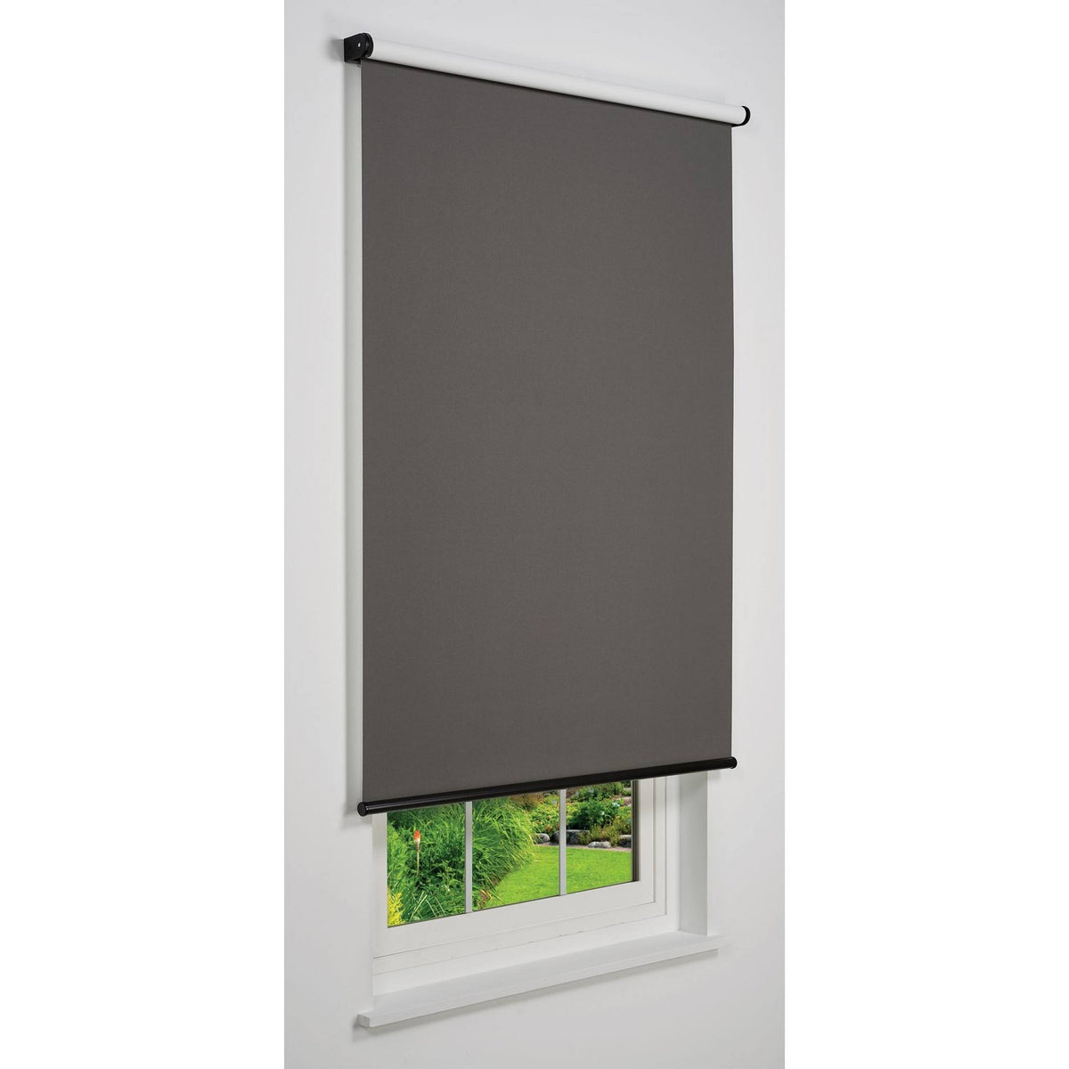 Dark Grey Cordless Blackout Roller Shade J7466