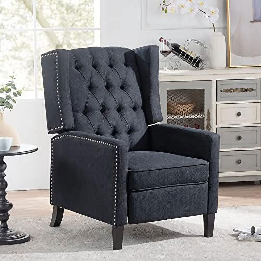 Recliner Chair with Wing Back Upholstered Lounge Sofa Chair K28689