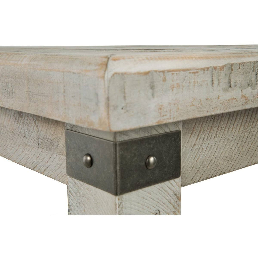 White Wash Gray Rectangular End Table I659239