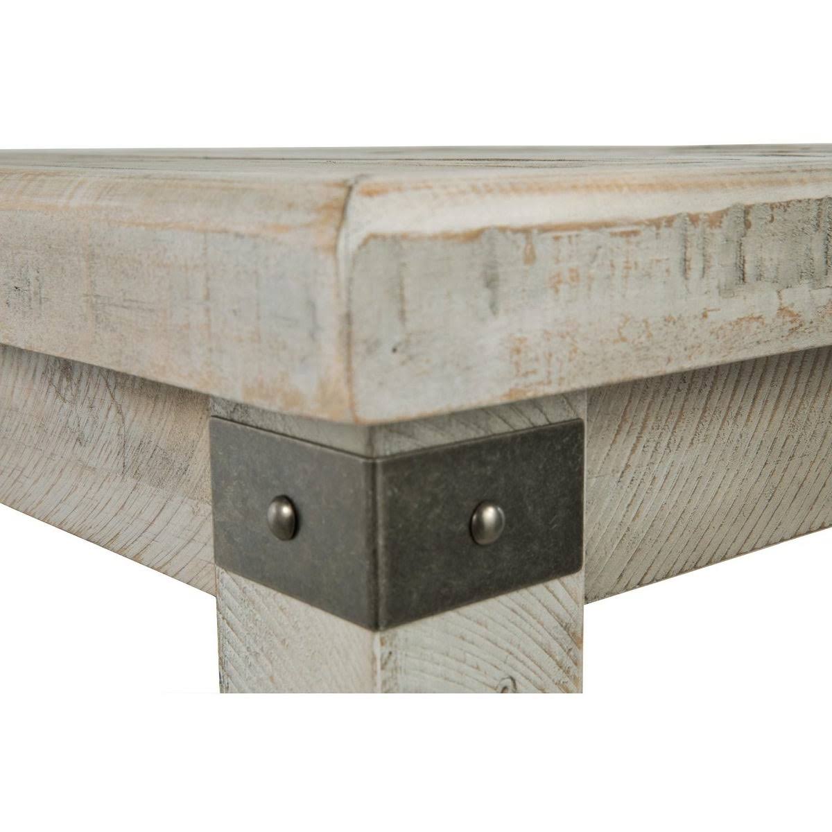 White Wash Gray Rectangular End Table I659239