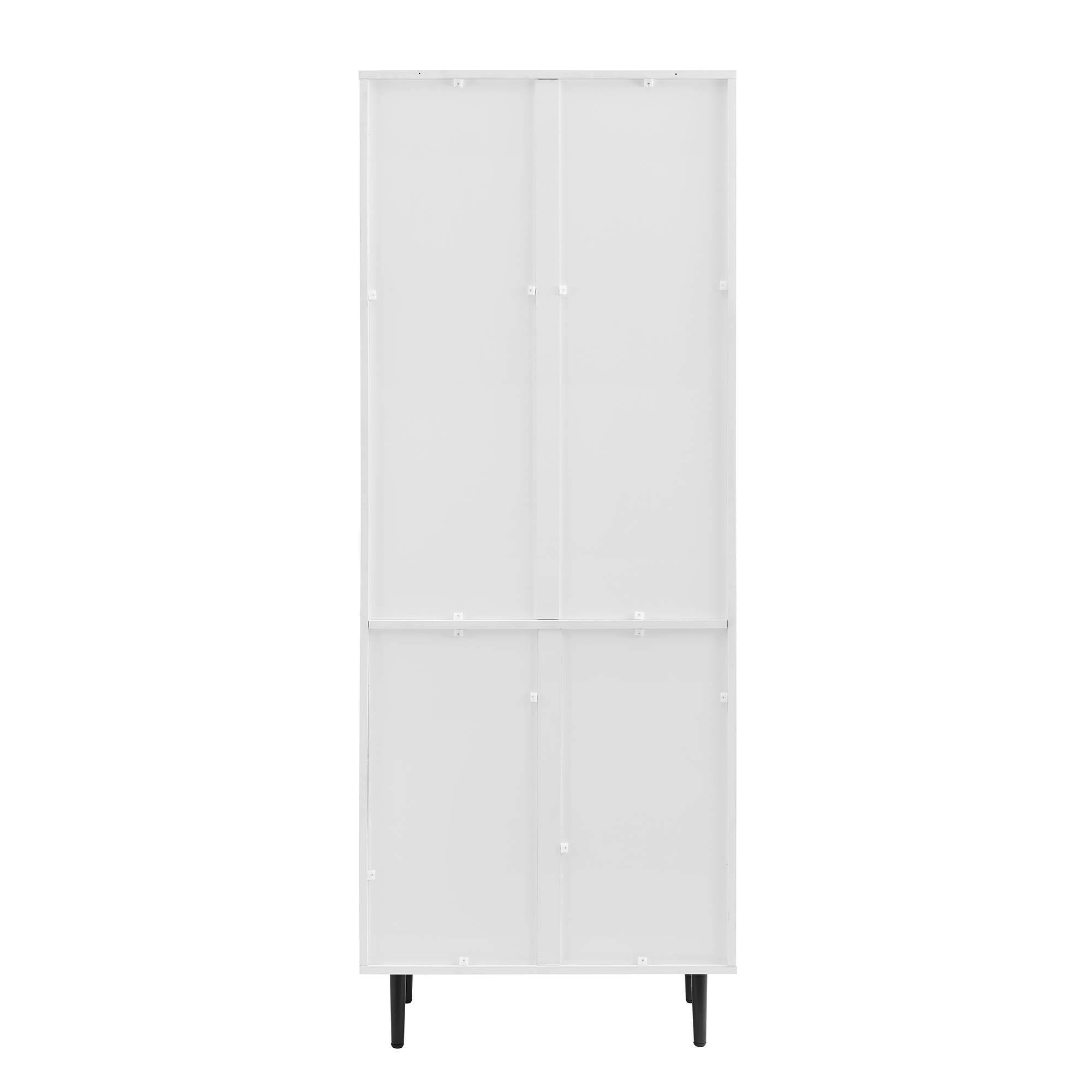 3 Shelf Bookcase Hutch White Q600871