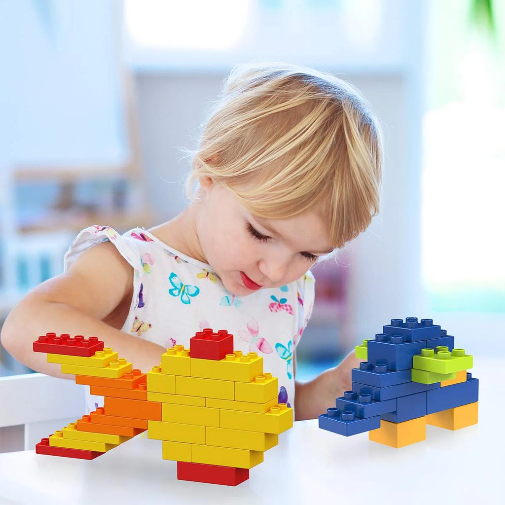 100 Piece Multicolor Brick Building Block Kit J136