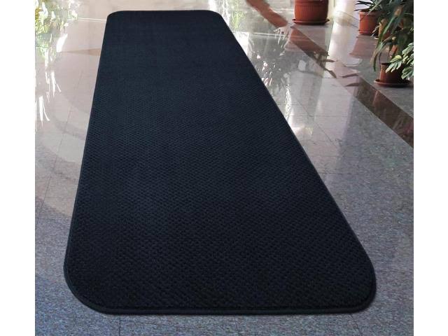 Navy Blue Skid-Resistant Carpet Runner 16 ft. x 27 in. Z7525