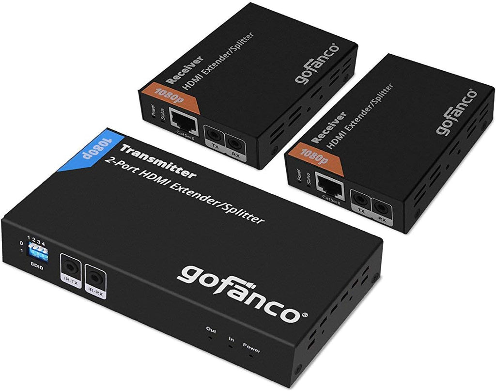 HDMI Extender Splitter 1080p Over Cat5e/Cat6/Cat7 Ethernet Cable O78433