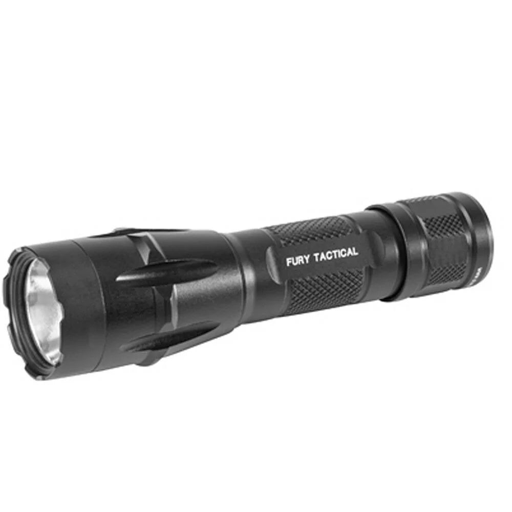 Dual Fuel LED Tactical Flashlight with 2 Extra CR123 C7771