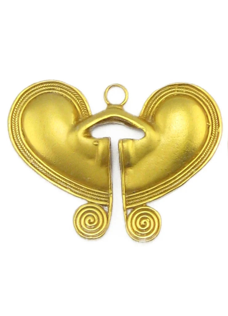 24k Gold Plated Butterfly Pendant Necklace J179
