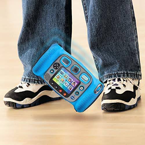 Blue Digital Selfie Camera with MP3 Player Headphones S8837