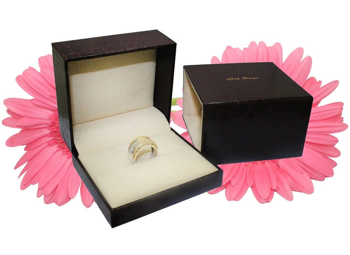 14K White Gold Diamond Engagement Ring 1.40 Carat Total Weight I194
