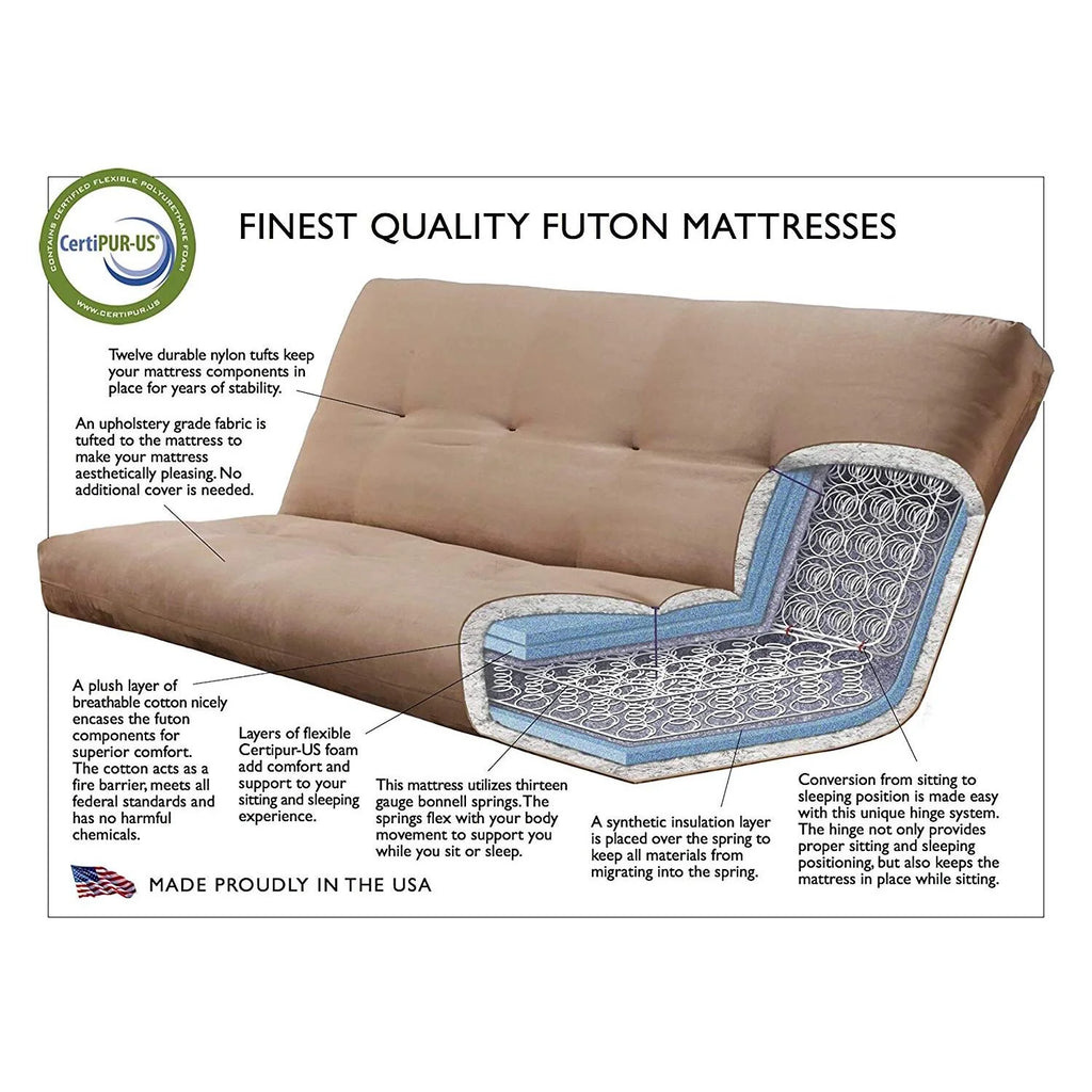 Futon Frame with Mattress G740