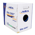 Cat6 Riser Ethernet Cable 1000ft Blue UTP 23AWG Solid Bare Copper Q4788