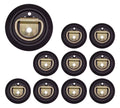 10 Pack Recessed D-Ring Tie-Down Anchor with Plastic Pan Fittings J809