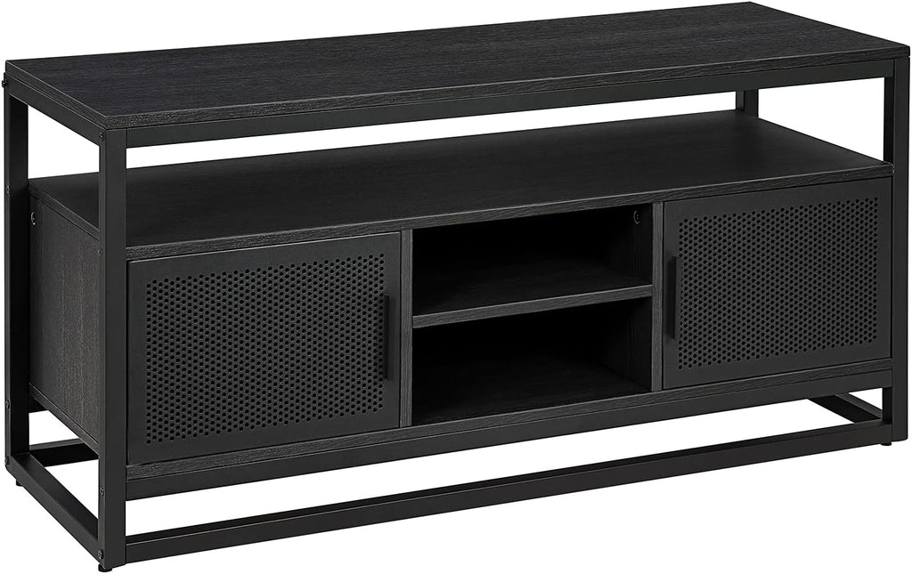 Rustic TV Media Stand Entertainment Center Console Cabinet with Open Storage Shelves H184519