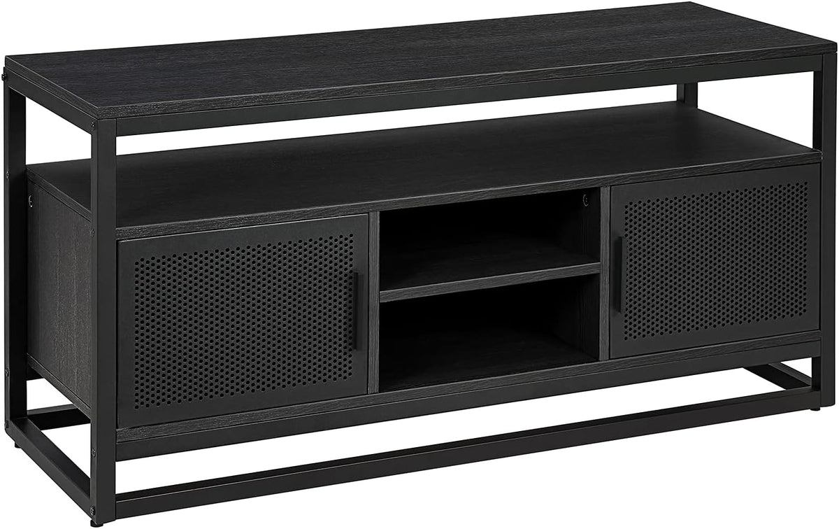 Rustic TV Media Stand Entertainment Center Console Cabinet with Open Storage Shelves H184519