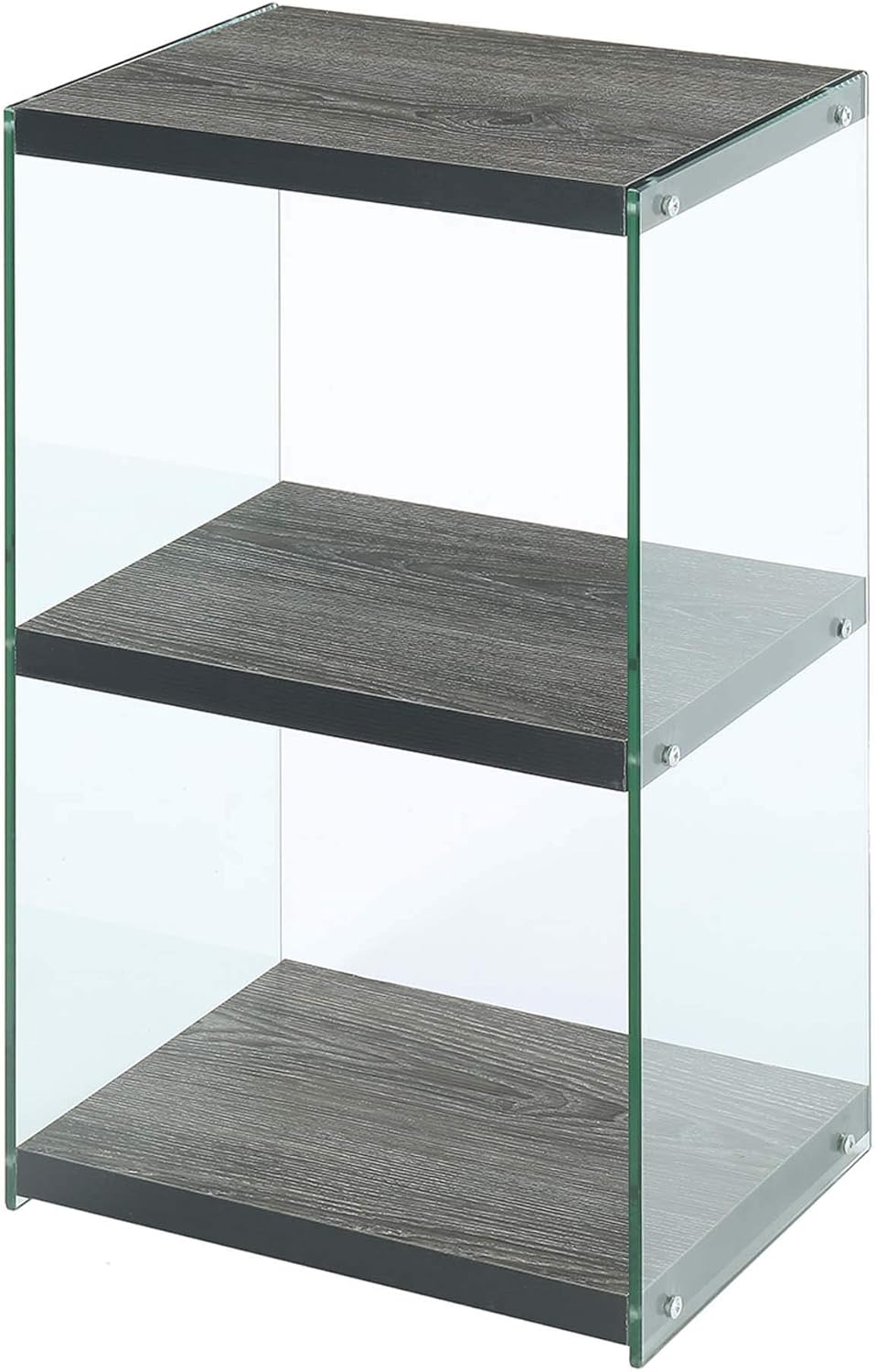 3 Tier Tower Bookcase, Weathered Gray L8259